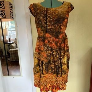 Modcloth Fall Foliage Dress XL